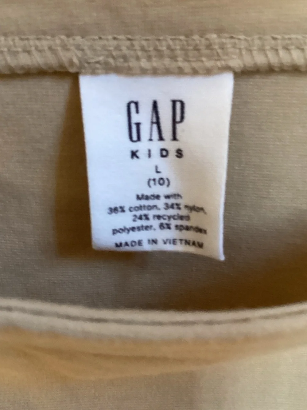 GAP girls khaki